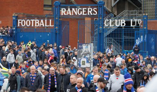 Rangers fans at Ibrox Stadium